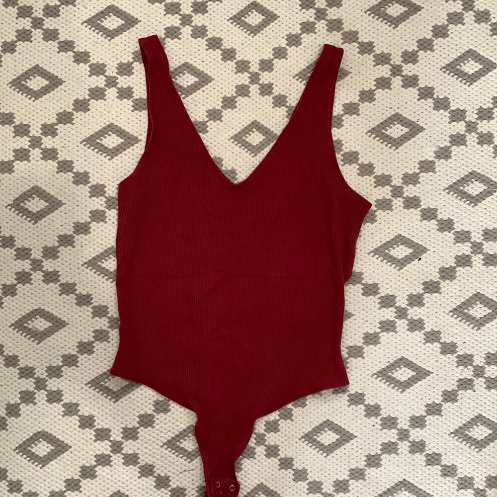 Burgundy Bodysuit